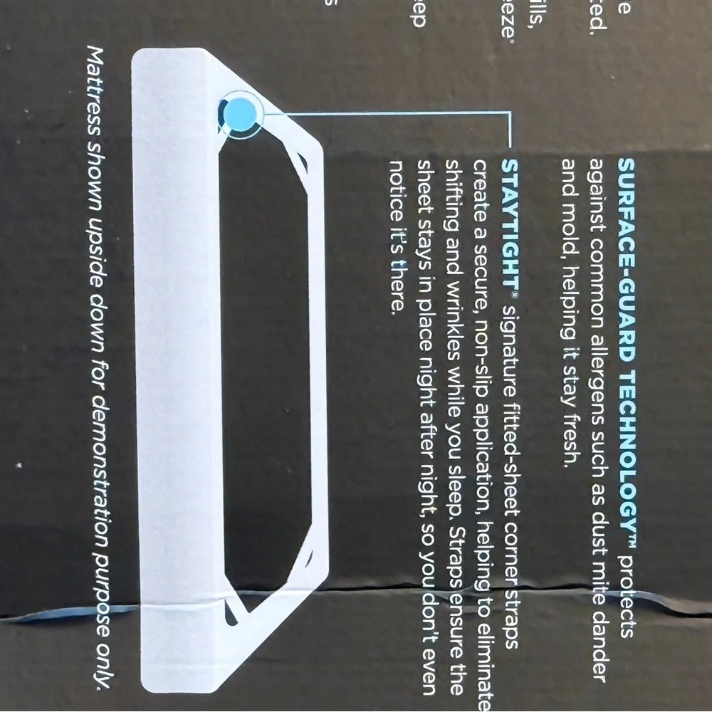 TEMPUR-Pedic Breeze Mattress Protector SPLIT king NWT